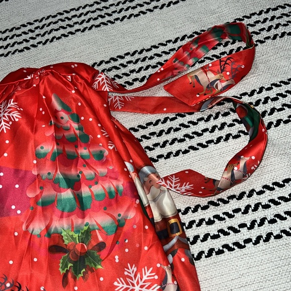 Girls Christmas Printed Holiday Dress NWOT - Picture 11 of 11